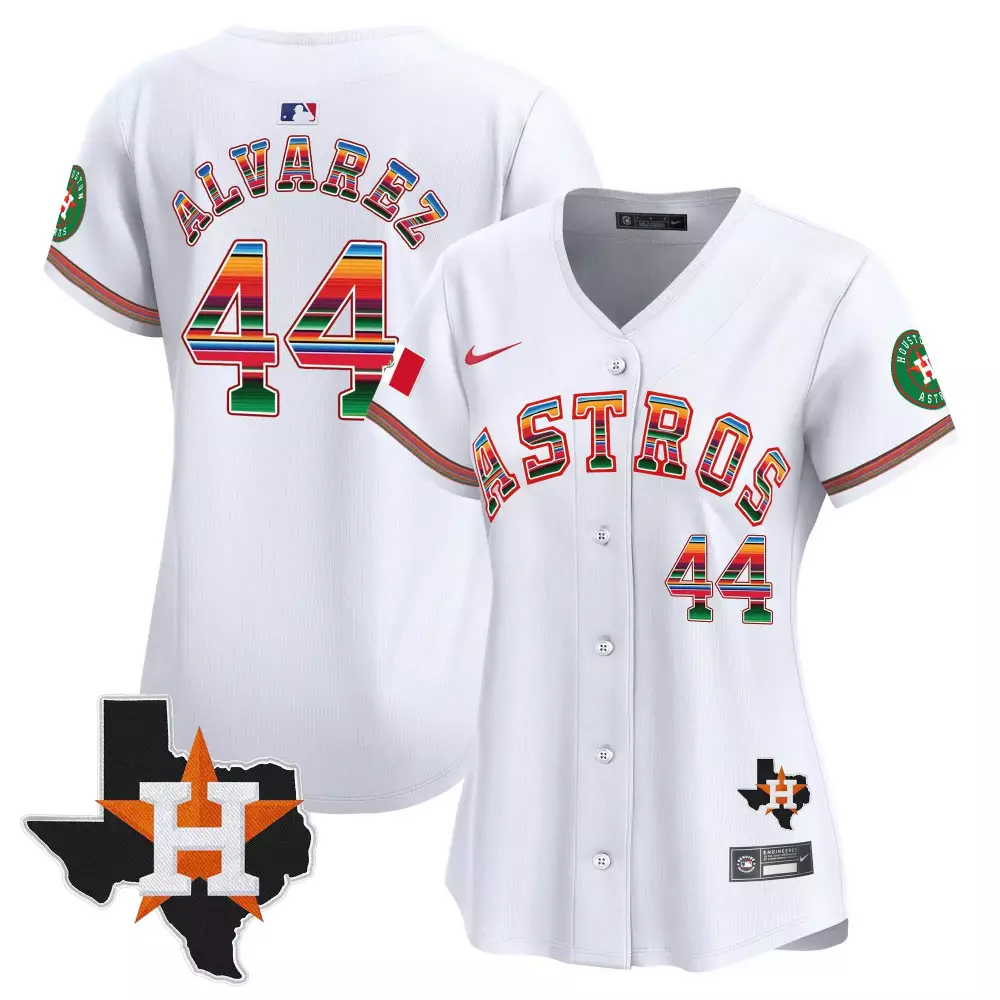 yordan alvarez white womens houston astros mexico baseball limited jersey all stitched