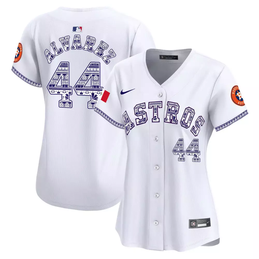 yordan alvarez white womens houston astros mexico baseball limited jersey all stitched