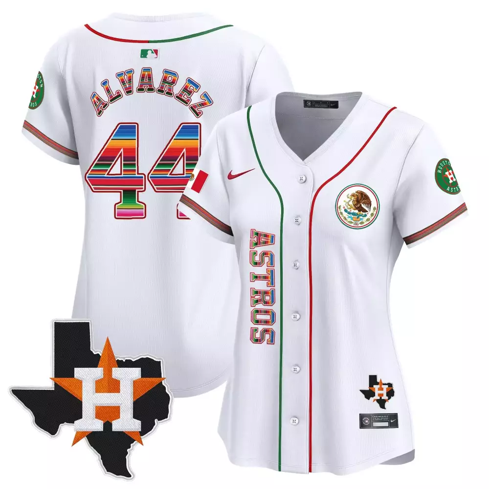 Yordan Alvarez Mexico Vapor Premier Jersey V2 | White Stitched | Limited Edition Fan Gear | For Men, Women & Youth
