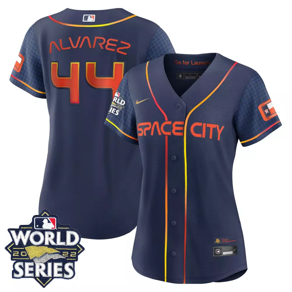 Yordan Alvarez Houston Astros Space City 2022 World Series Jersey | Stitched Fan Gear for Men, Women & Youth