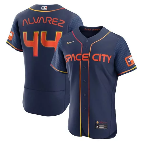 yordan alvarez youth houston astros flex base fan made jersey all stitched
