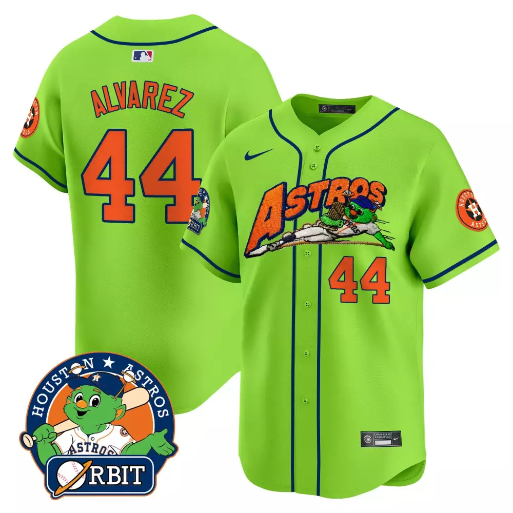 yordan alvarez youth houston astros flex base fan made jersey all stitched