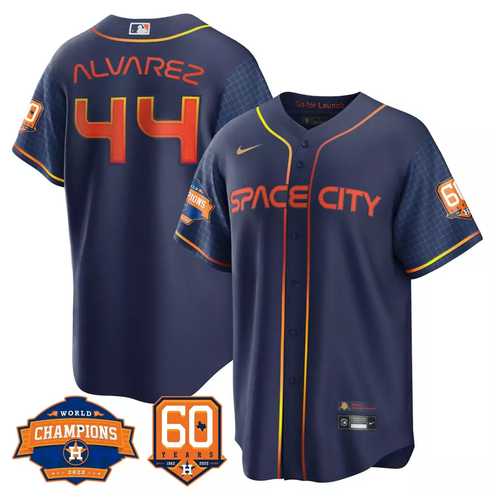 Yordan Alvarez Cool Black Youth Houston Astros Space City 2022 World Series Champions Jersey | Limited Edition | For Men, Women & Youth
