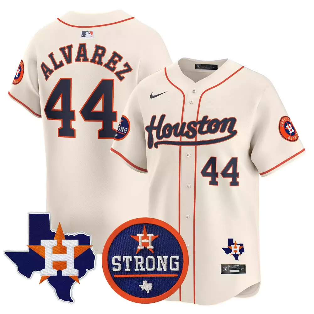yordan lvarez cream mens houston astros cactus jack patch vapor premier limited jersey v12 stitched