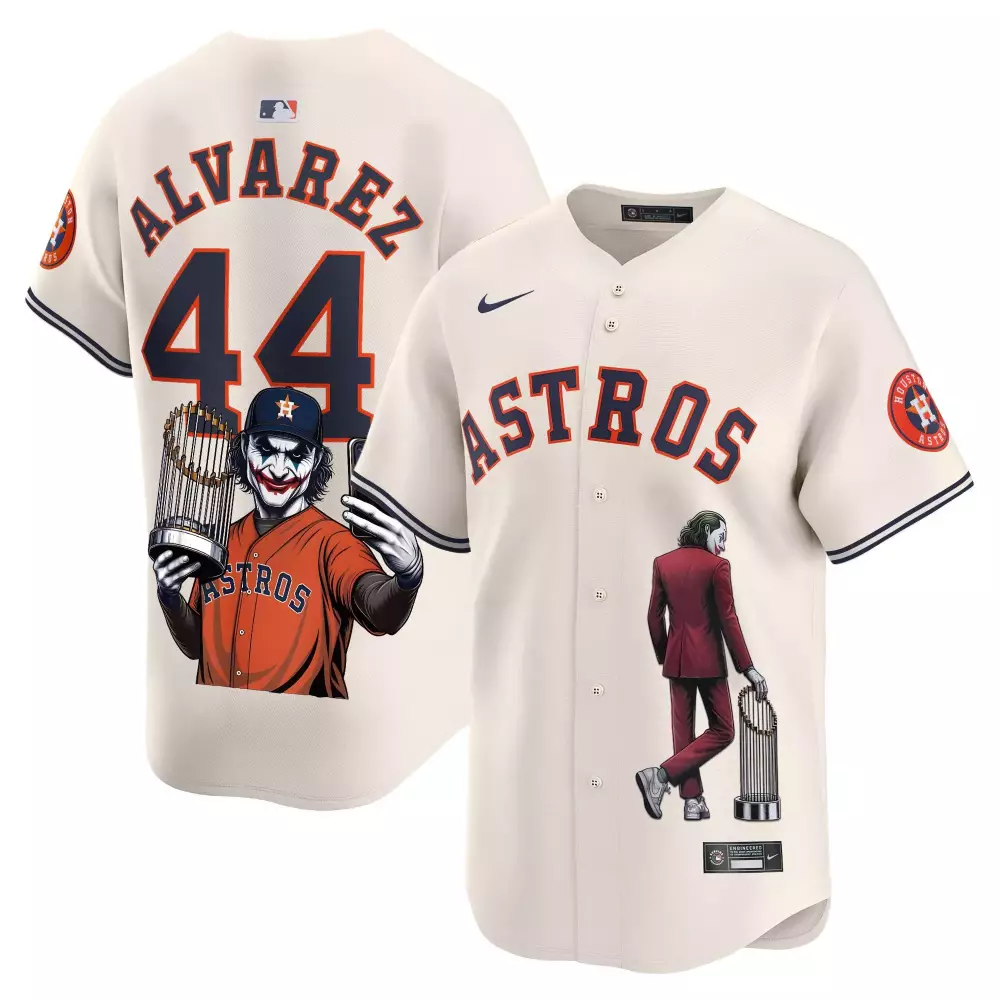 yordan lvarez cream mens houston astros cactus jack patch vapor premier limited jersey v12 stitched