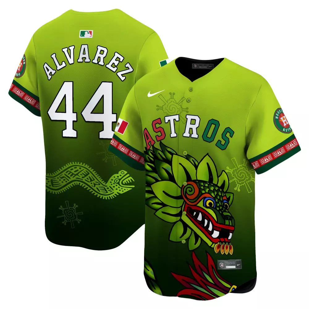 Yordan Alvarez Houston Astros 2025 Paisley Sugar Skull Green Limited Jersey | Vapor Premier Fan Gear | For Men, Women & Youth