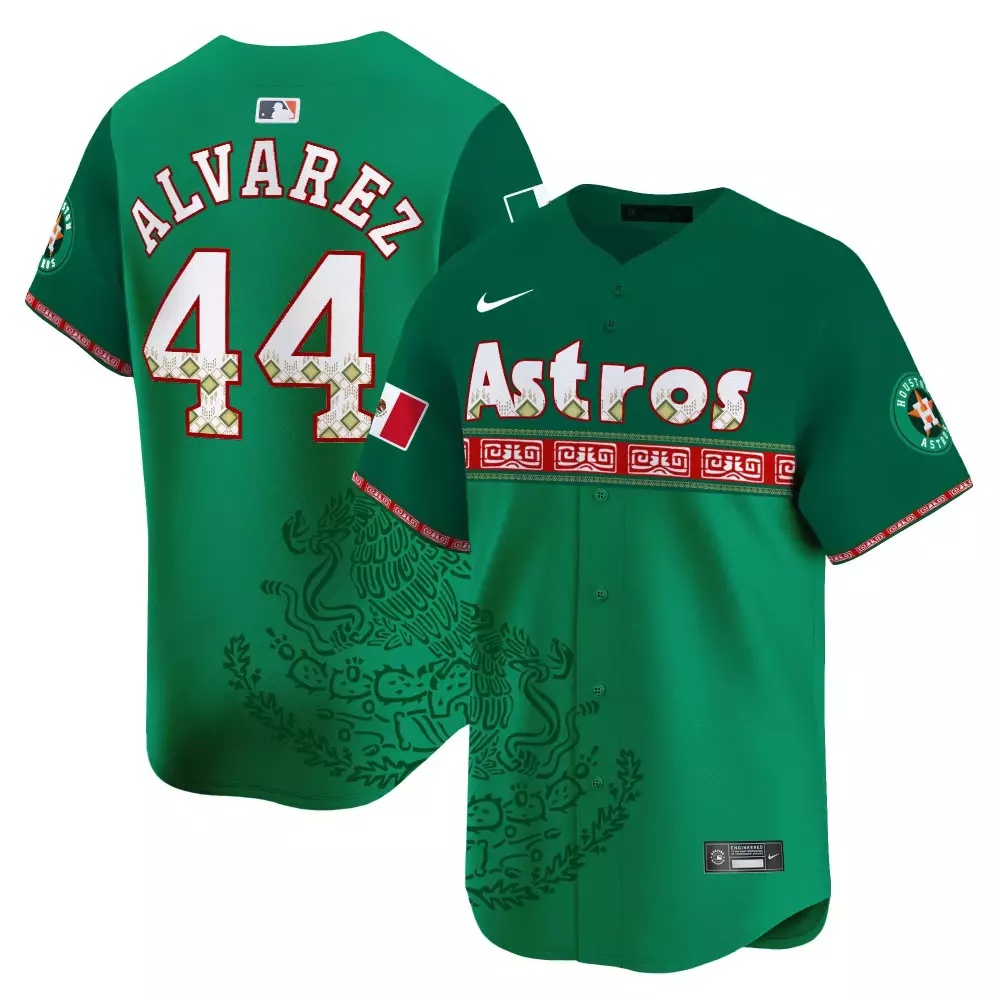 Yordan Alvarez Houston Astros 2025 Green Limited Jersey V5 | Vapor Premier Fan Gear | For Men, Women & Youth