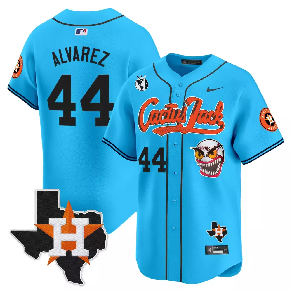 yordan lvarez light blue mens houston astros cactus jack patch vapor premier limited jersey v12 stitched