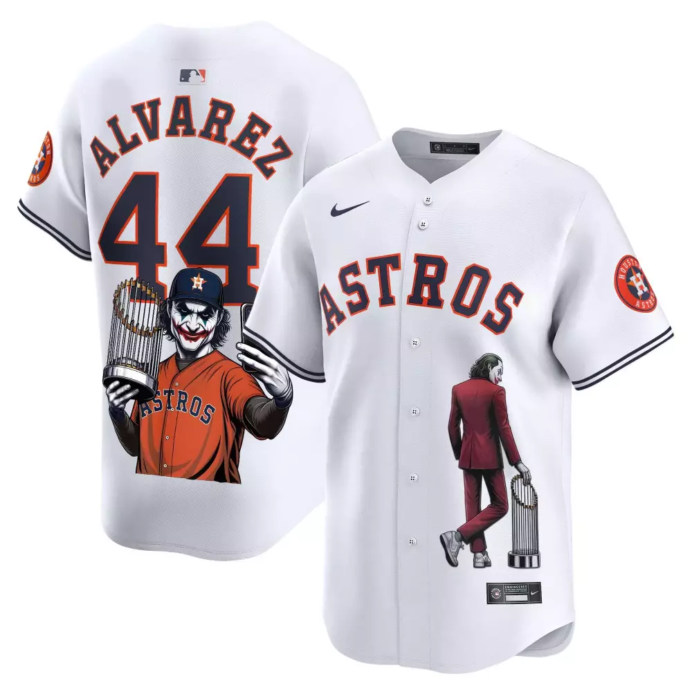yordan lvarez white mens houston astros aztec warrior skull vapor premier limited jersey v2 printed