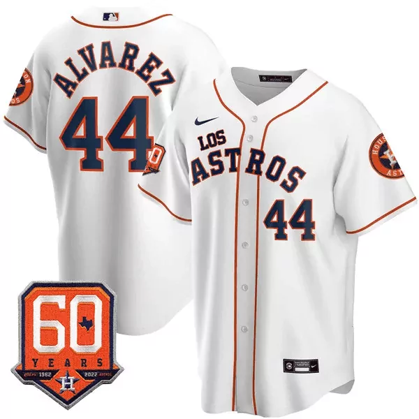 yordan lvarez white mens houston astros aztec warrior skull vapor premier limited jersey v2 printed