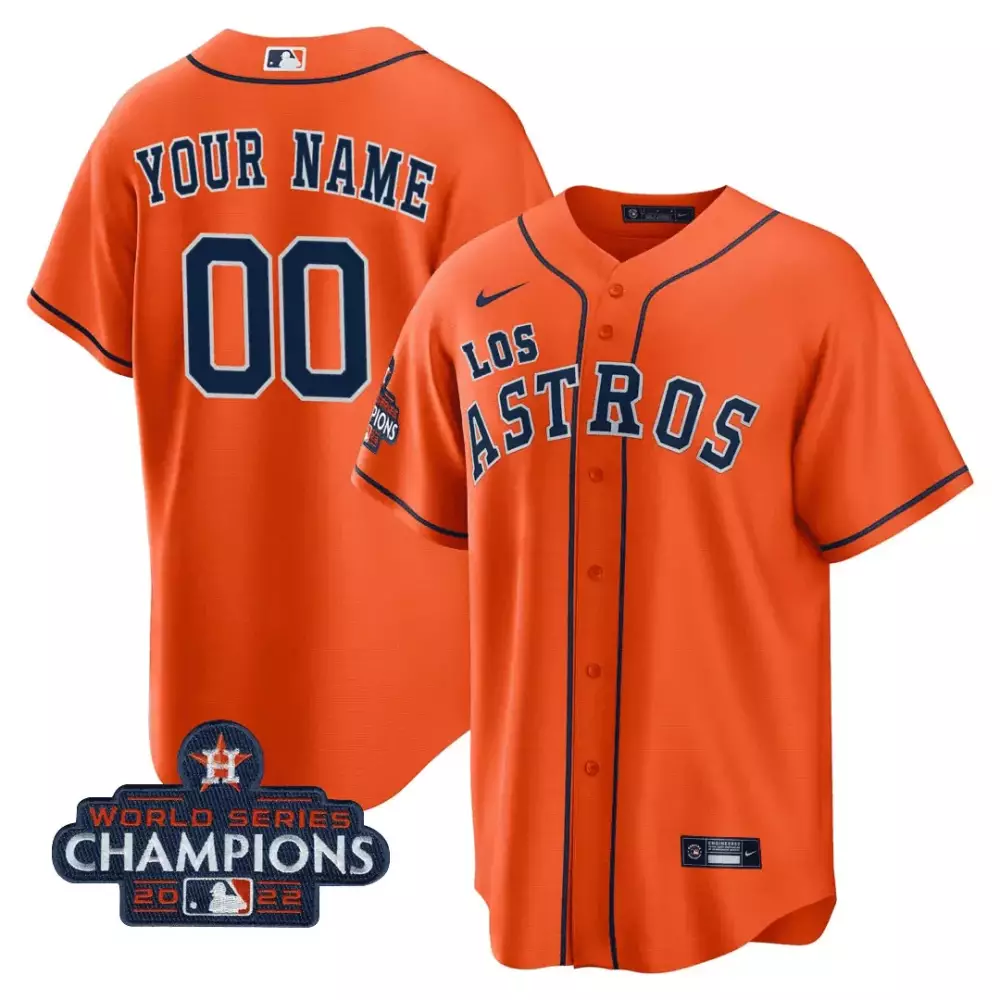 Youth Houston Astros Orange Hispanic Heritage Champions Jersey | Custom Stitched | Fan Gear for Men, Women & Youth