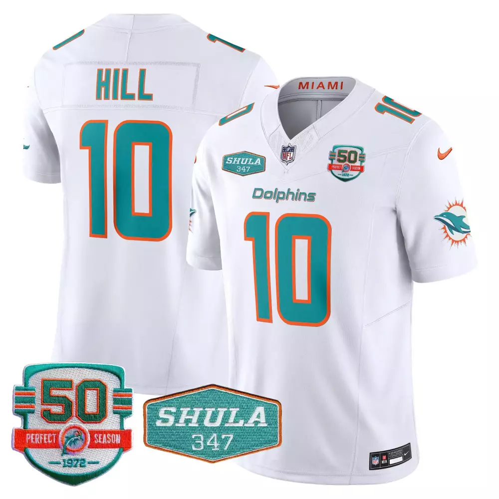 youth black tyreek hill miami dolphins shula 347 patch vapor jersey all stitched