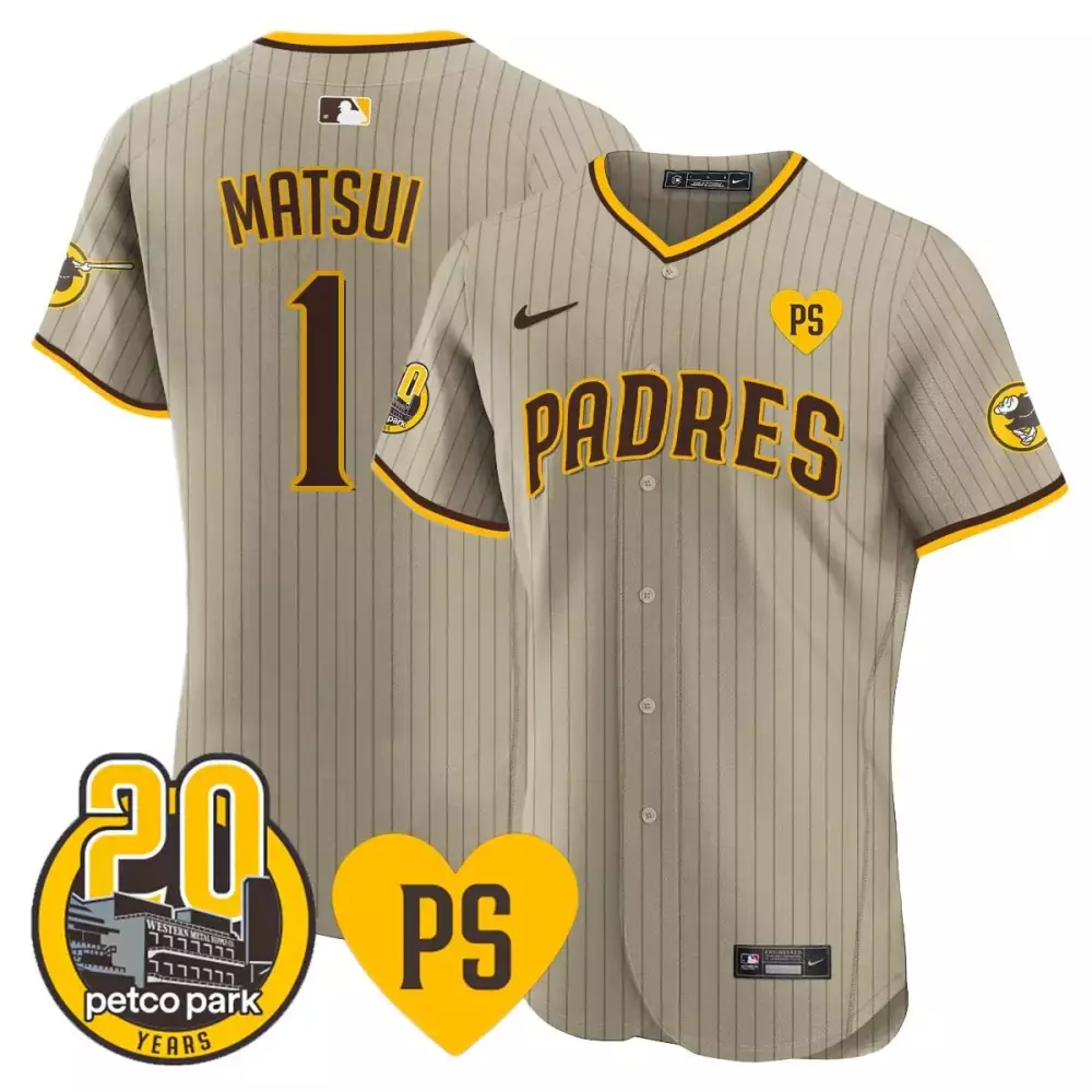 yuki matsui city connect mens san diego padres tony gwynn petco park 20th patch vapor premier elite jersey all stitched