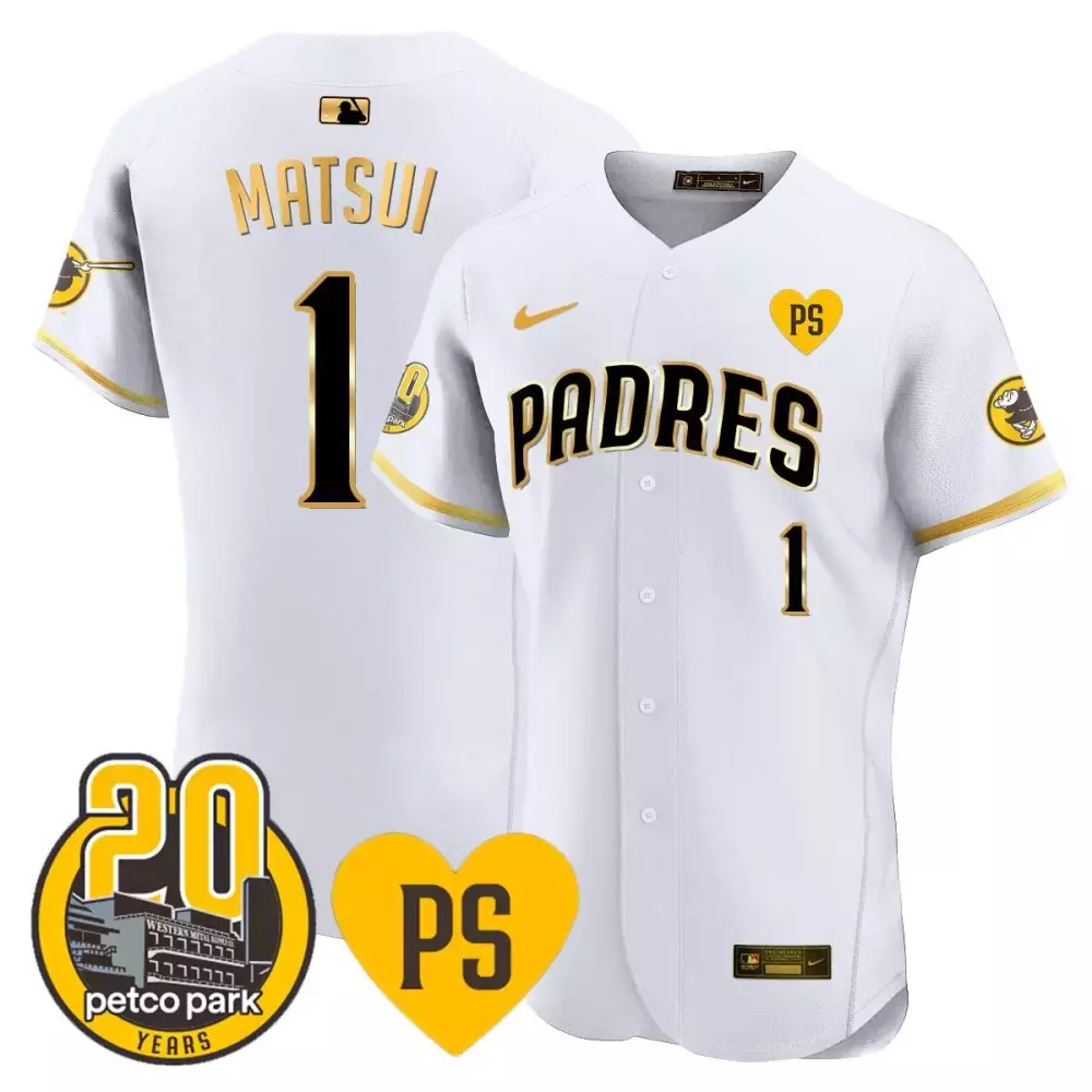 yuki matsui city connect mens san diego padres tony gwynn petco park 20th patch vapor premier elite jersey all stitched