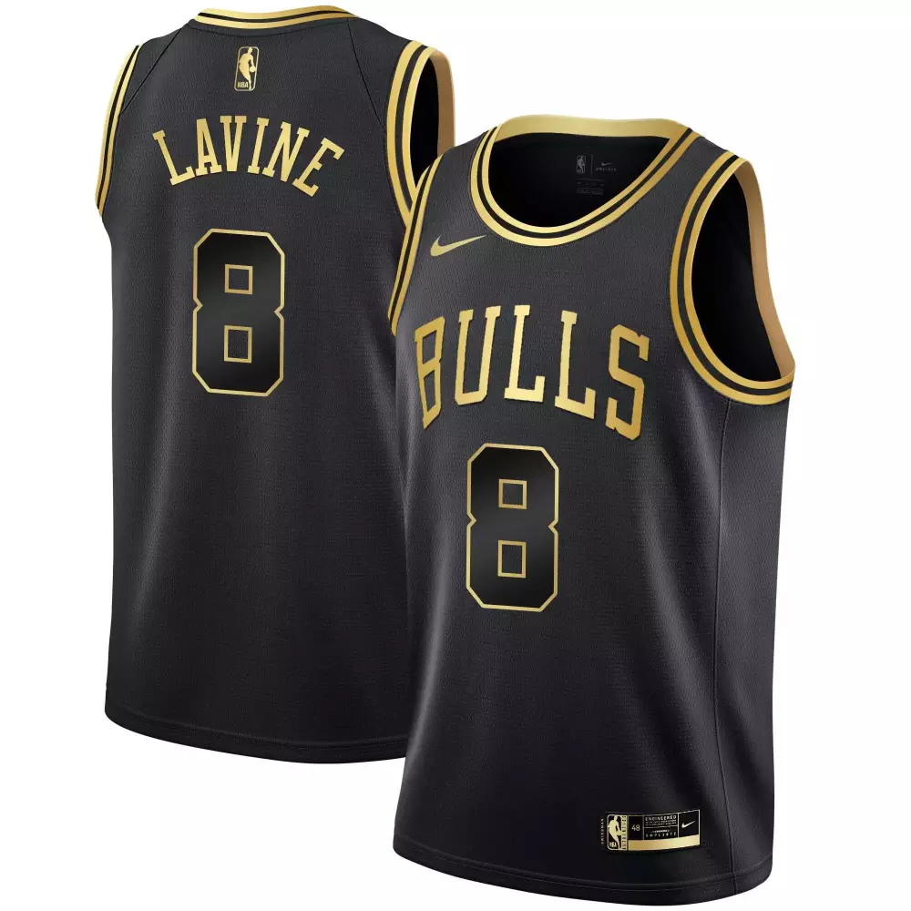 zach lavine black gold mens chicago bulls black limited black gold jersey all stitched