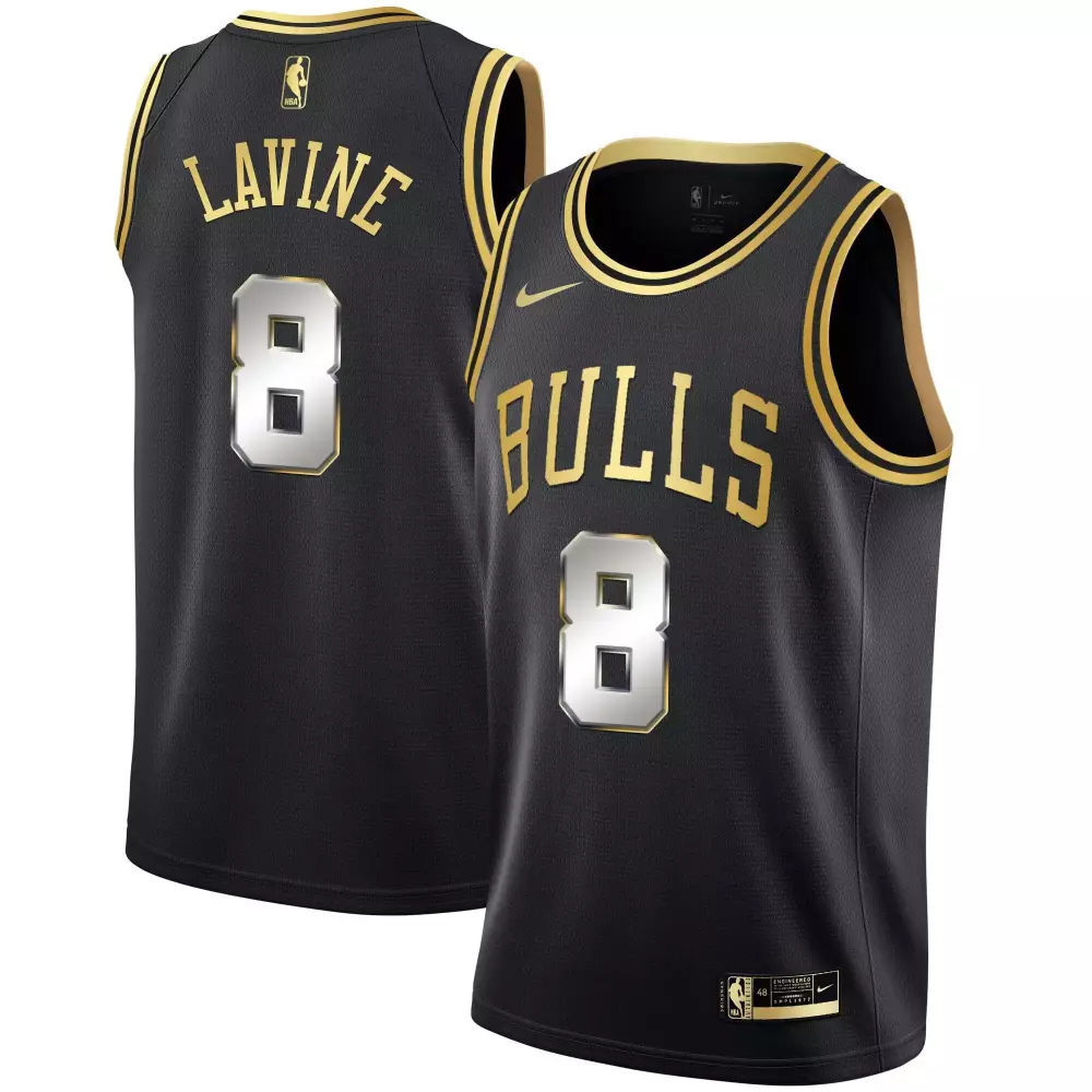 zach lavine black gold mens chicago bulls black limited black gold jersey all stitched