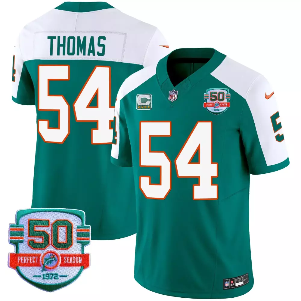 zach thomas alternate mens miami dolphins throwback vapor jersey all stitched