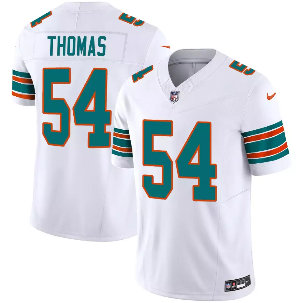 zach thomas alternate mens miami dolphins throwback vapor jersey all stitched