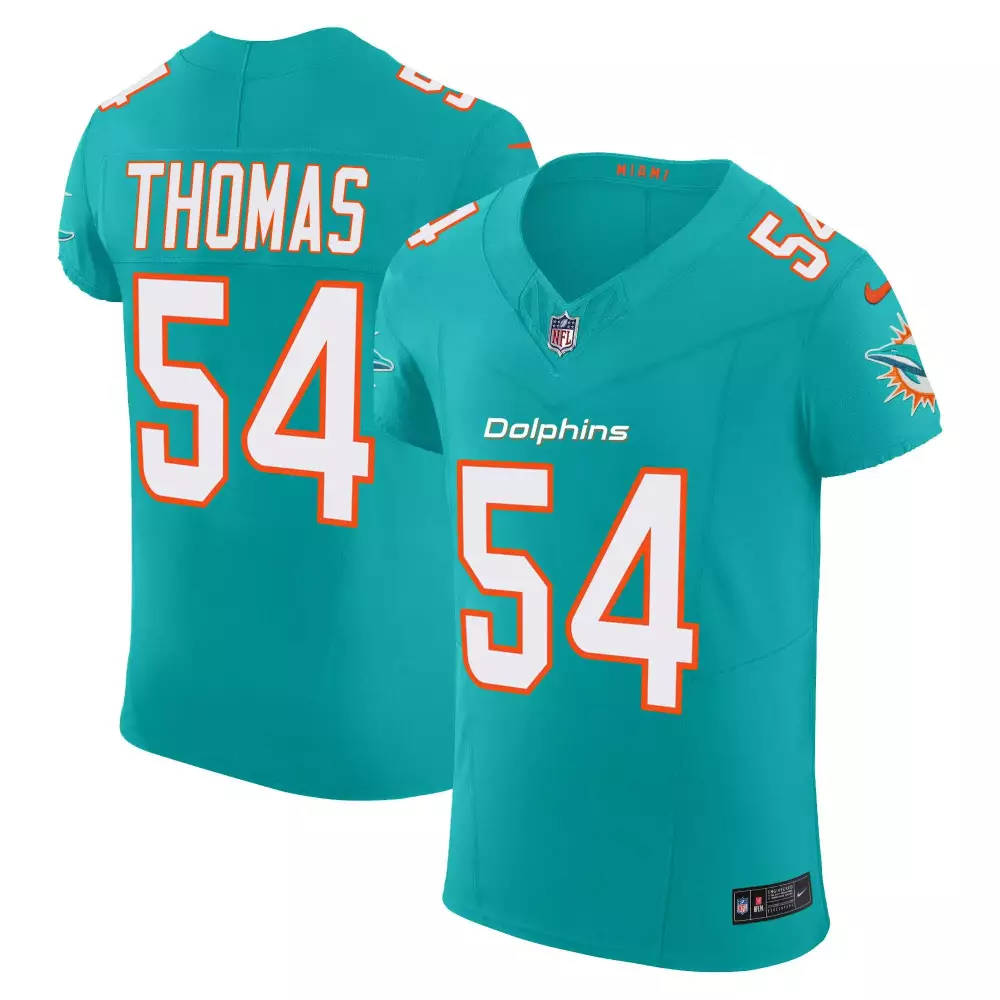 zach thomas aqua mens miami dolphins vapor elite jersey all stitched