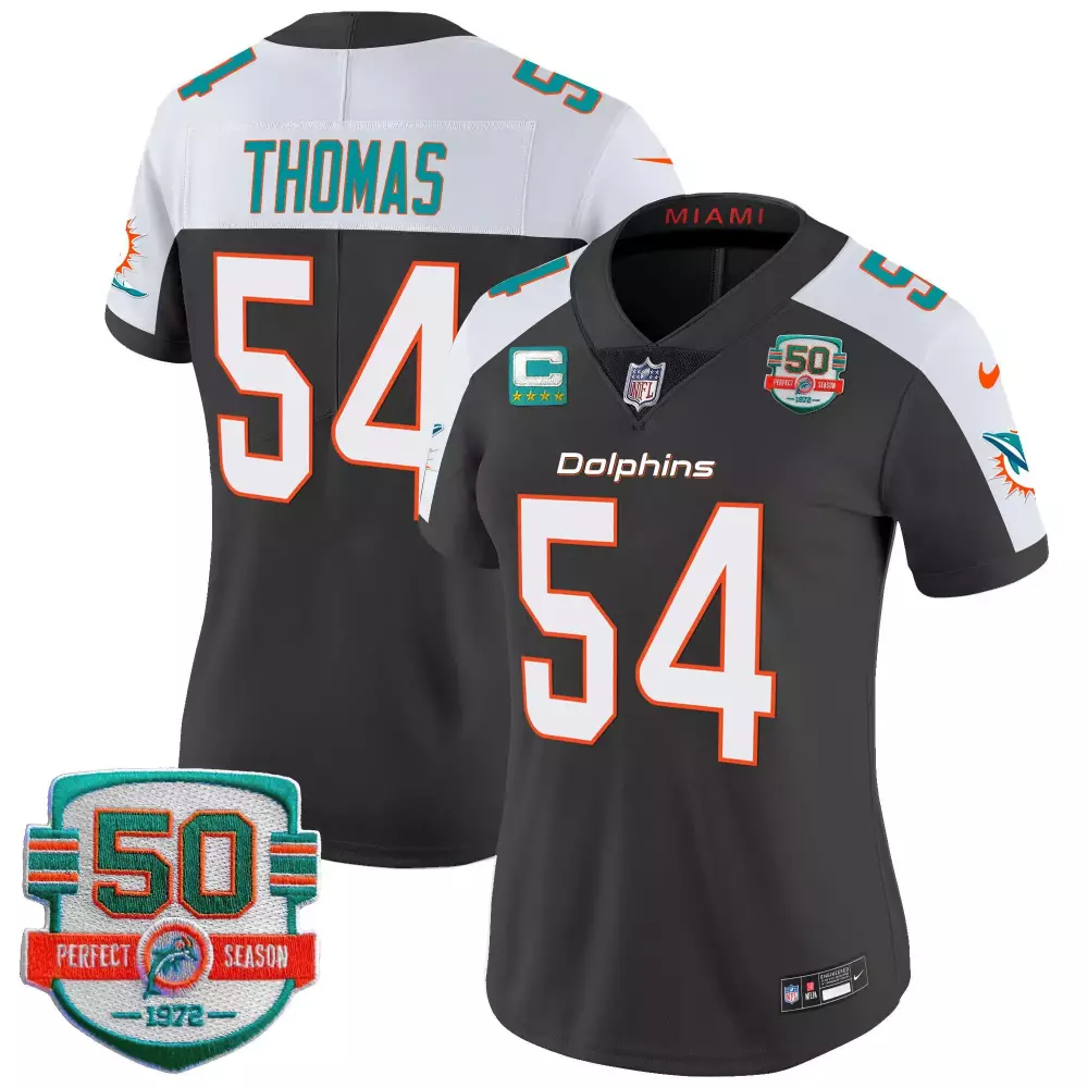 zach thomas black alternate mens miami dolphins throwback vapor jersey v2 all stitched