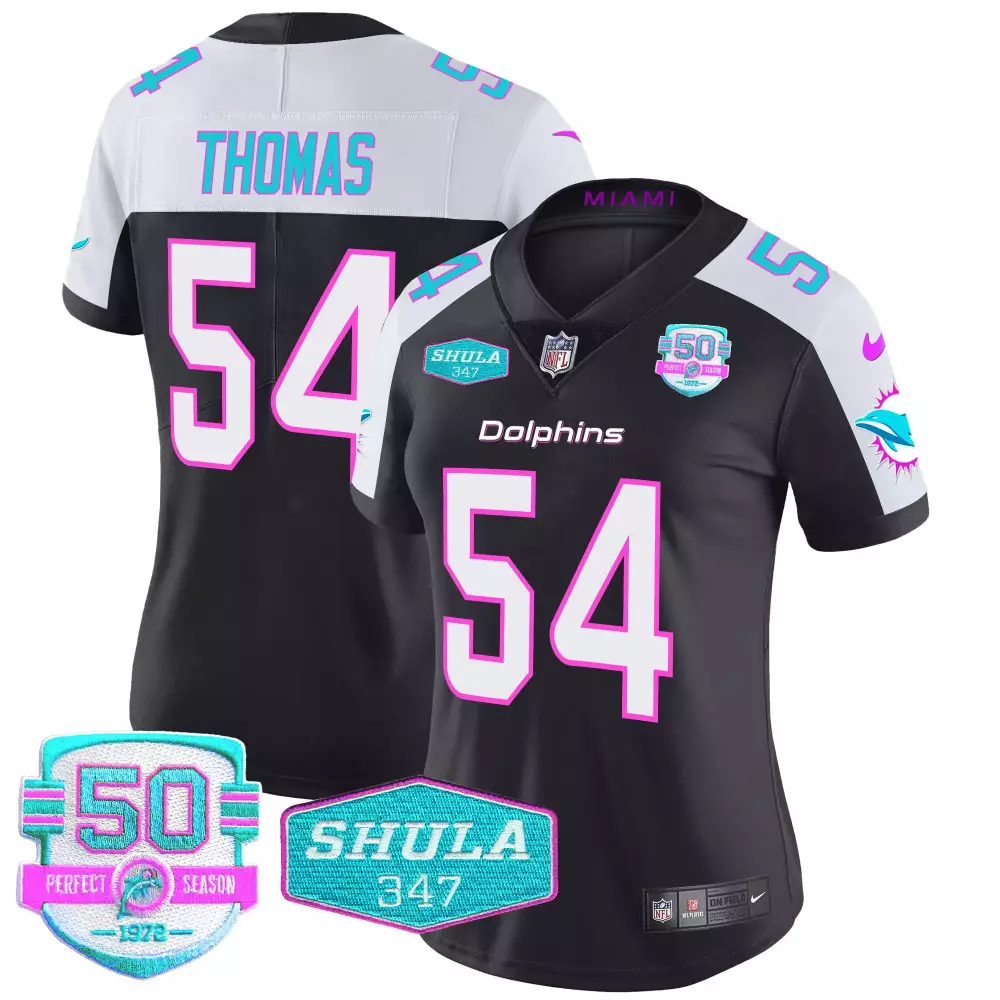zach thomas black alternate mens miami dolphins throwback vapor jersey v2 all stitched