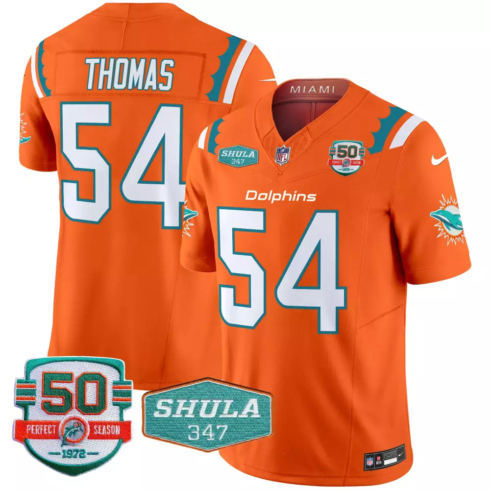 zach thomas men miami dolphins 2025 rivalries vapor limited jersey all stitched