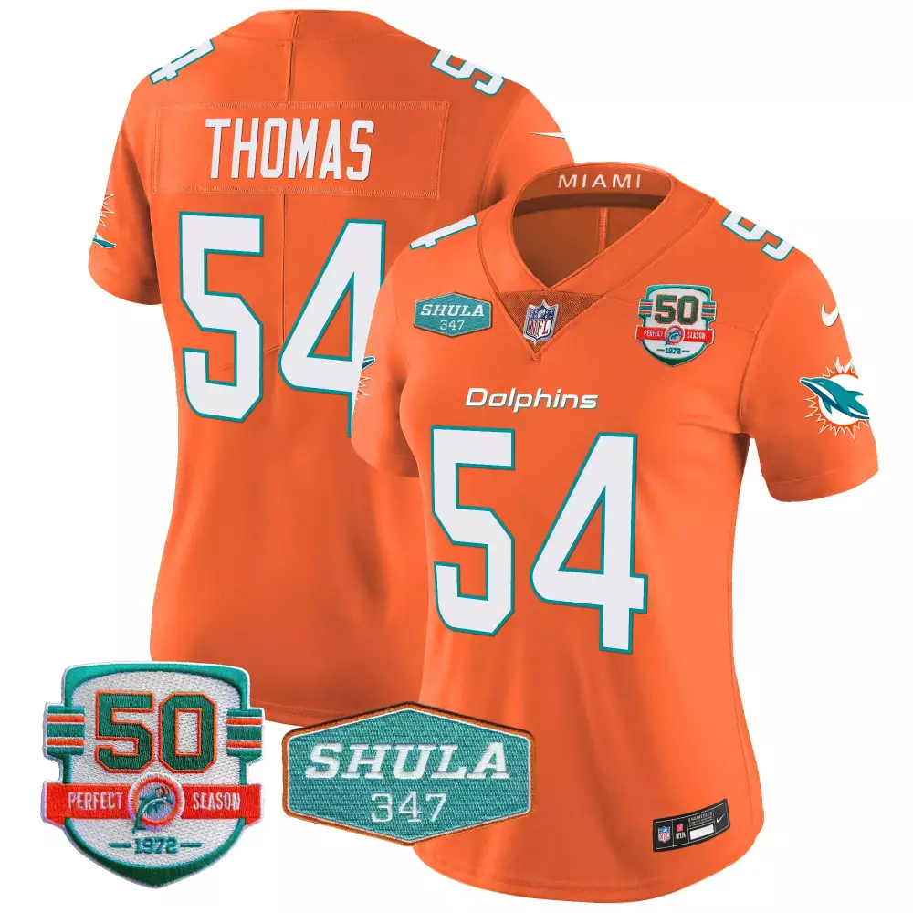 zach thomas orange mens miami dolphins vapor elite jersey all stitched