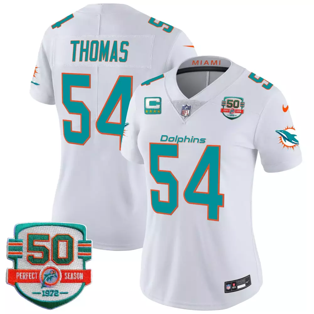 zach thomas white mens miami dolphins vapor elite jersey all stitched