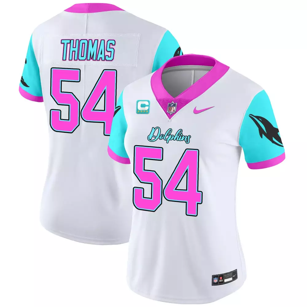 zach thomas white mens miami dolphins vapor elite jersey all stitched