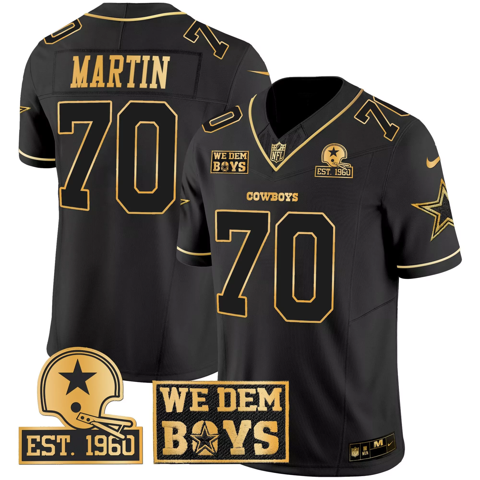 zack martin arctic camo mens dallas cowboys 2024 salute to service vapor limited jersey all stitched