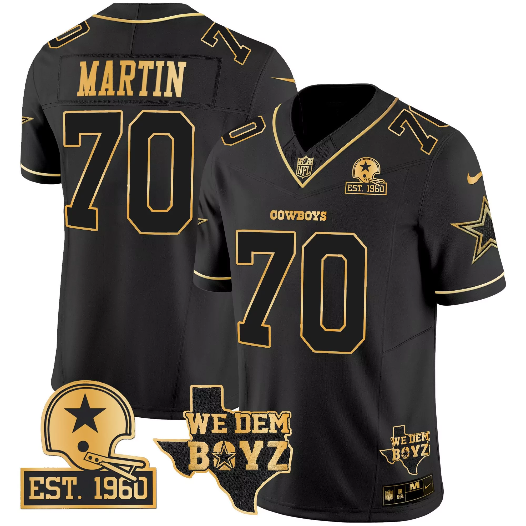 zack martin arctic camo mens dallas cowboys 2024 salute to service vapor limited jersey all stitched