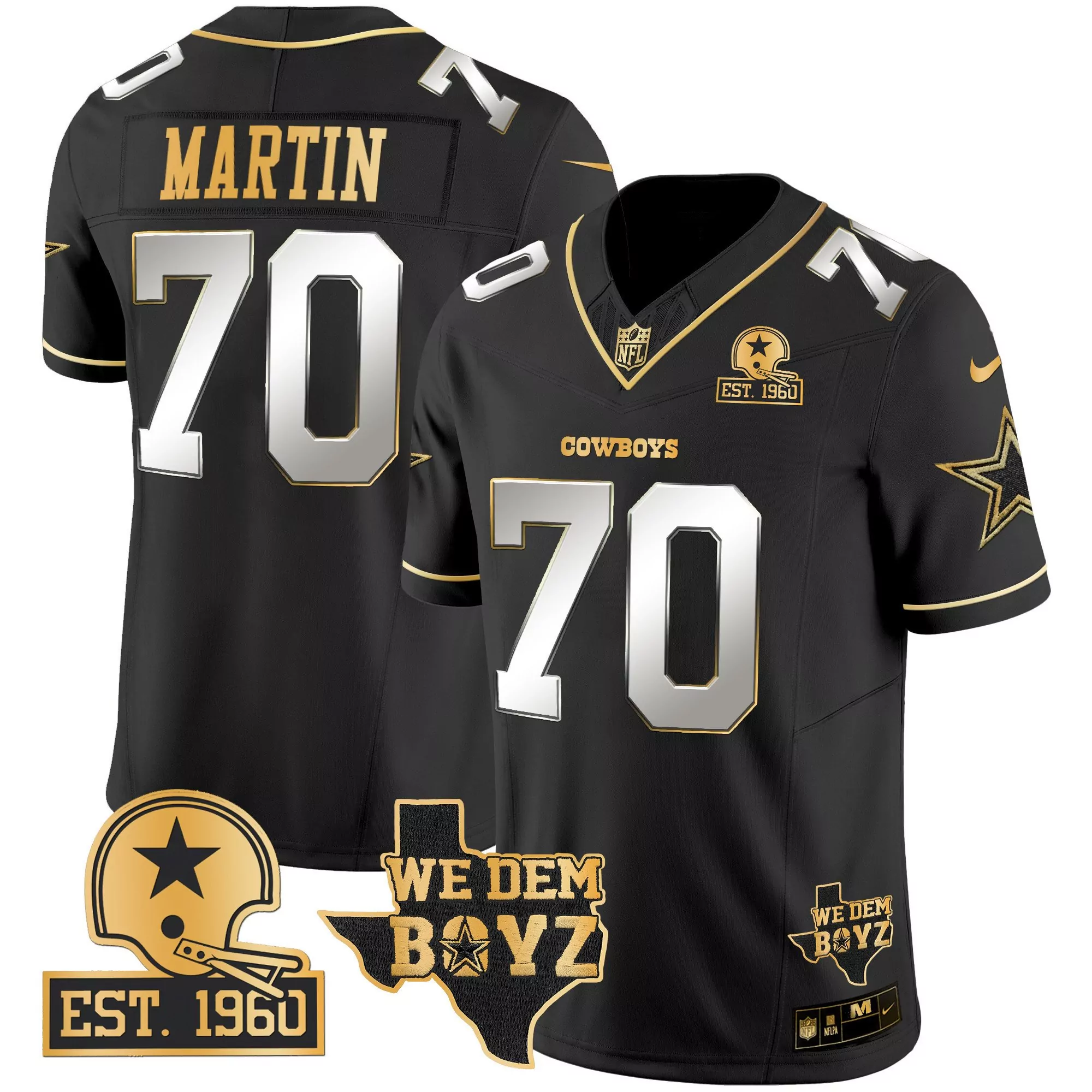 zack martin arctic camo mens dallas cowboys 2024 salute to service vapor limited jersey all stitched