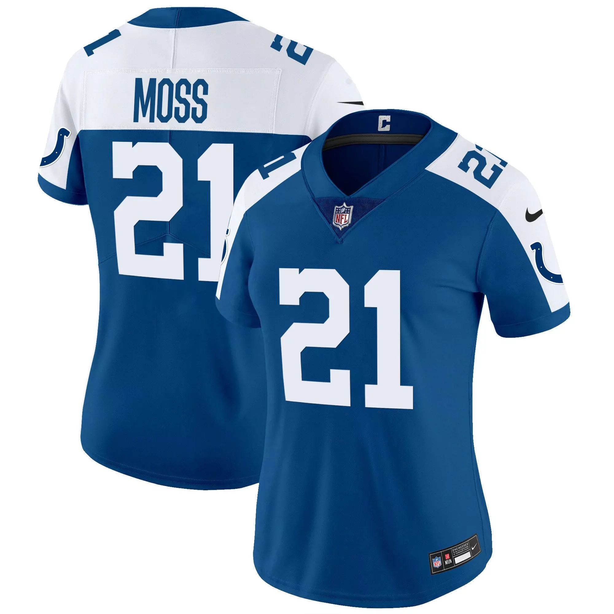zack moss royal alternate womens indianapolis colts vapor limited jersey all stitched