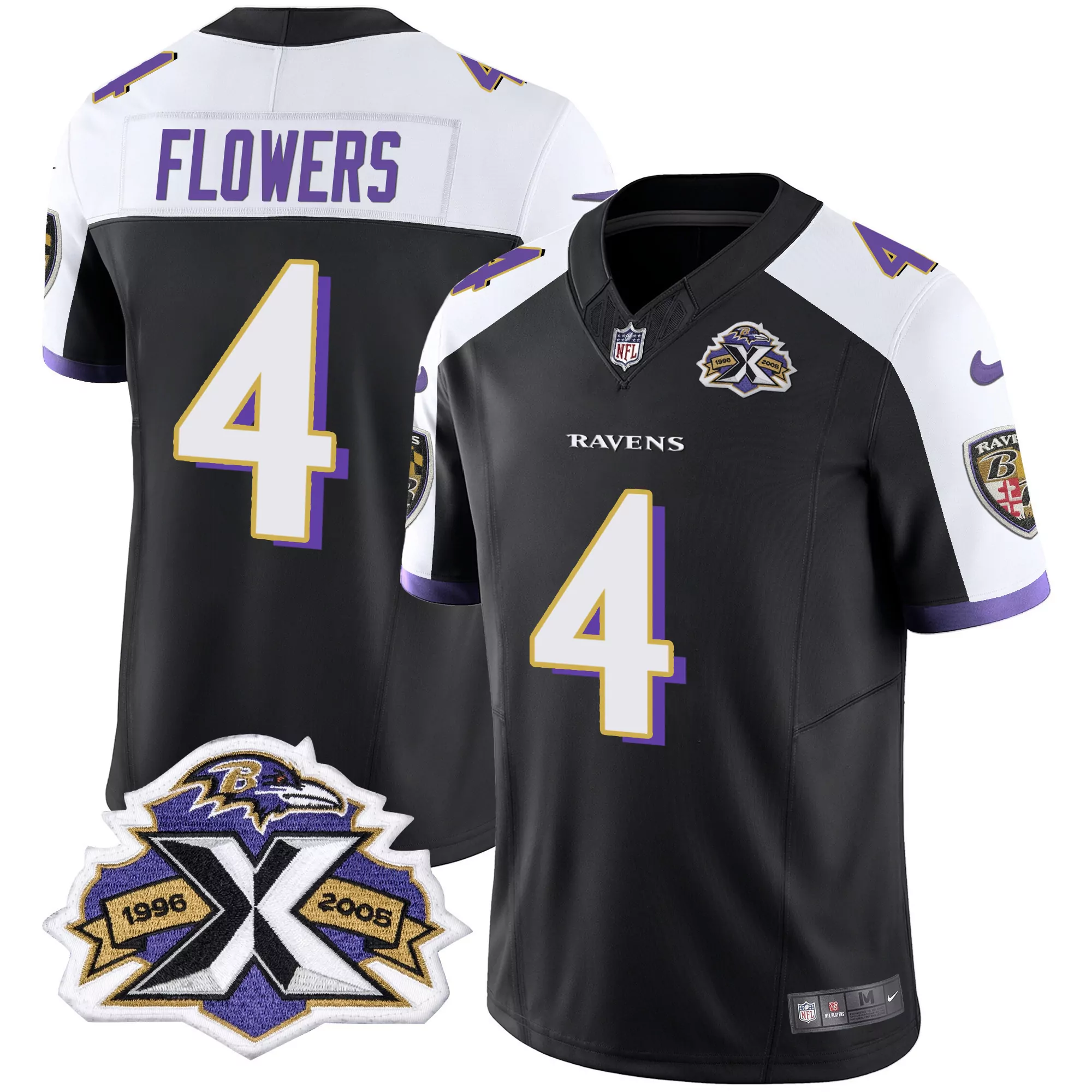 zay flowers air force mens baltimore ravens 2024 salute to service establishment year patch vapor limited jersey all sti
