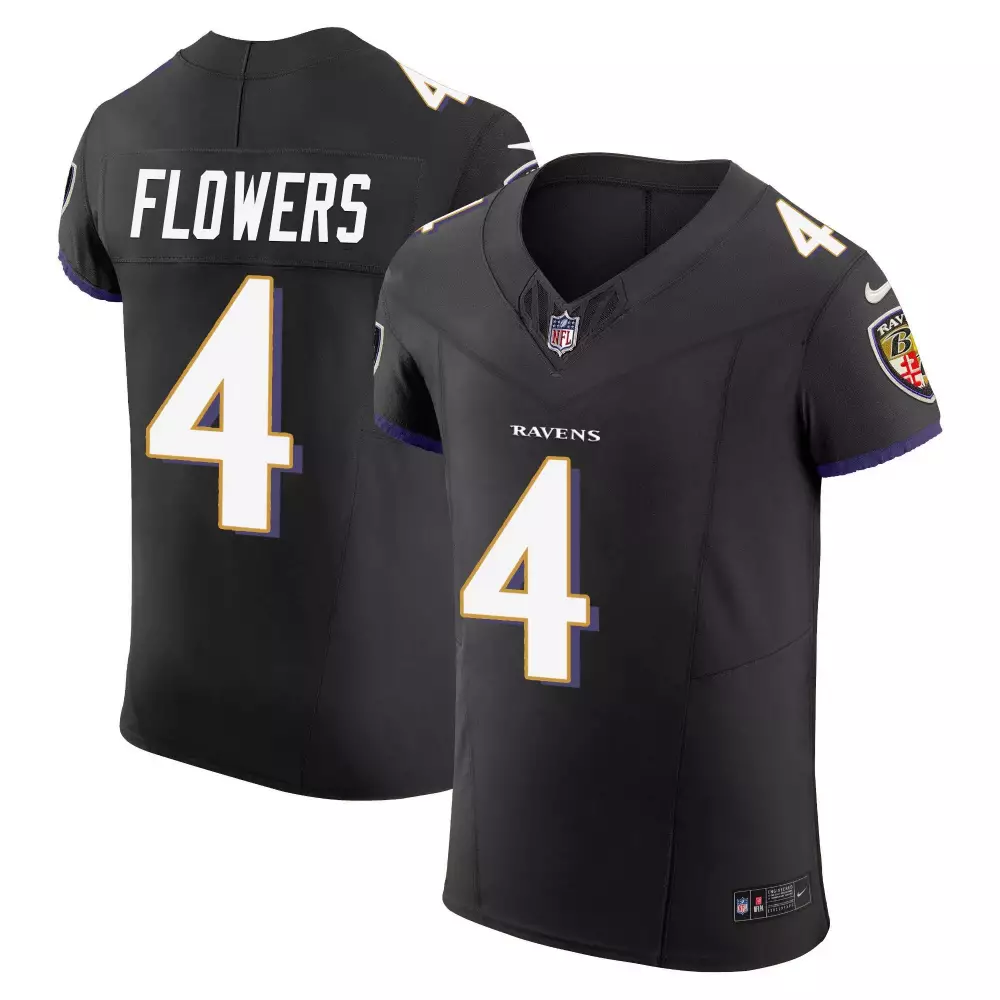 zay flowers black mens baltimore ravens maryland patch vapor limited jersey v2 all stitched