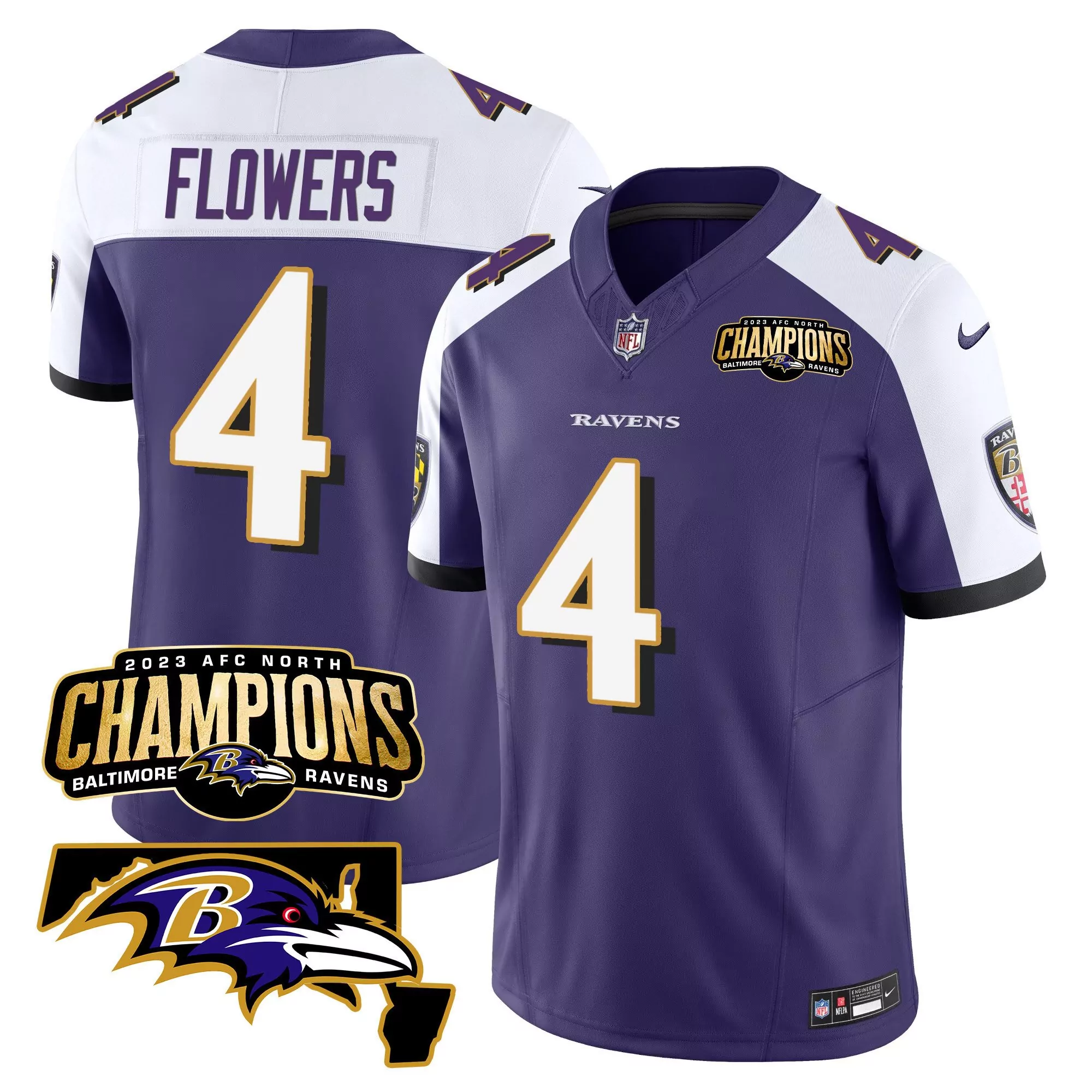 zay flowers marines mens baltimore ravens 2024 salute to service establishment year patch vapor limited jersey all stitc