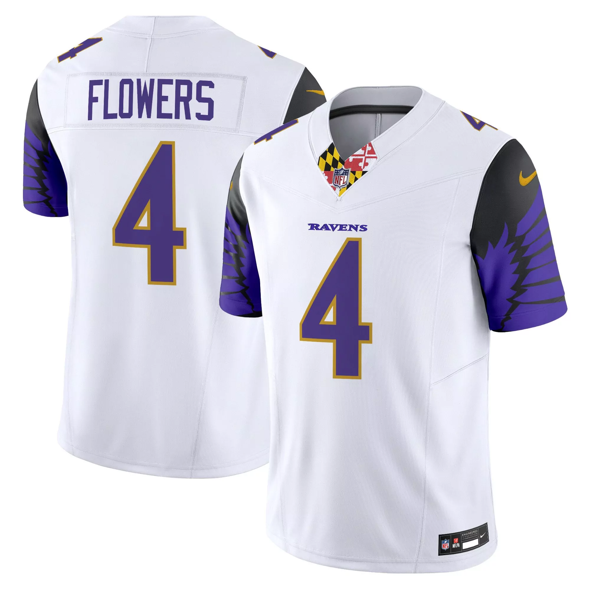 zay flowers white mens baltimore ravens special vapor limited jersey all stitched