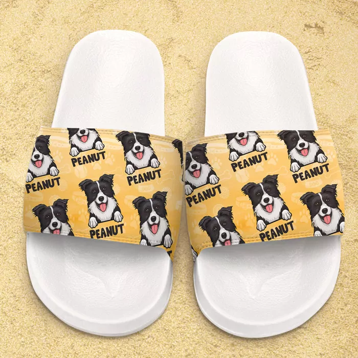 colorful fur baby personalized slide sandals slippers gift for pe slippers 2