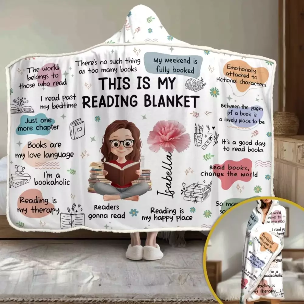 custom affirmation snuggle blanket hoodie blanket personalized chri blanket