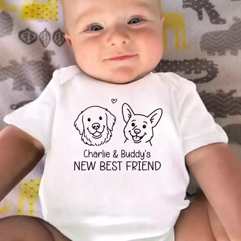 custom baby onesie personalized baby shower gender reveal gifts for onesie 12