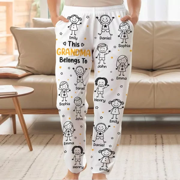 custom pajama pants personalized christmas birthday gifts for kids leggings