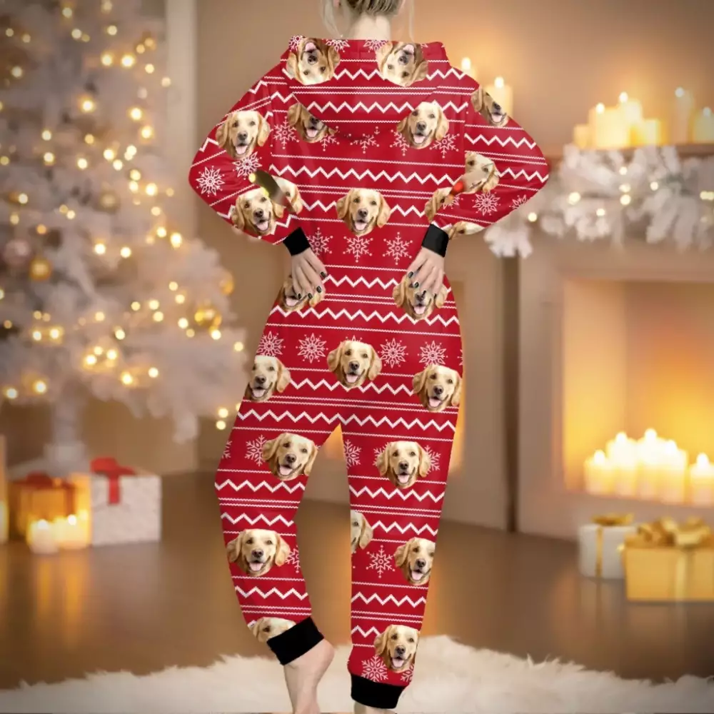 custom photo adult onesie personalized christmas birthday gifts for onesie 10