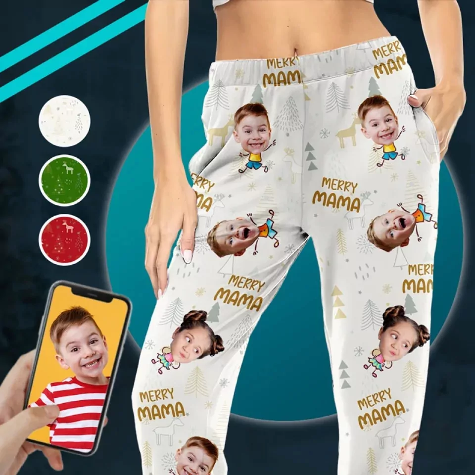 custom photo christmas good cheer is found with family family person pajamas 1