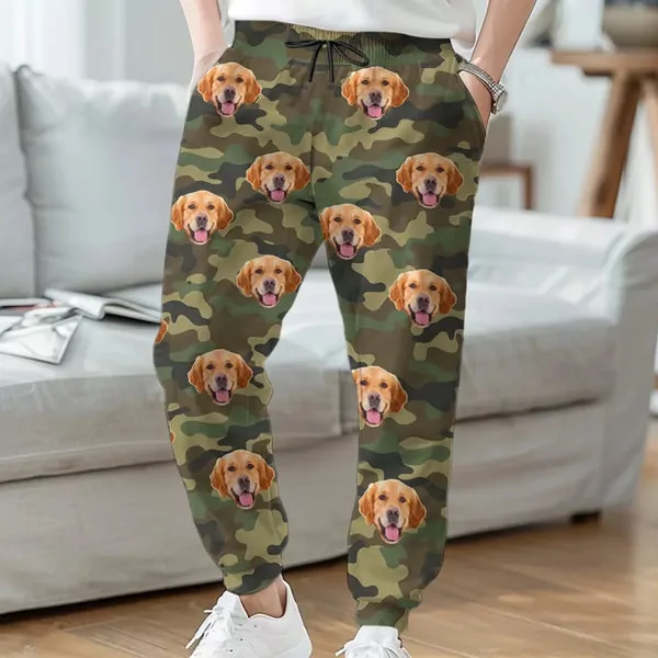 custom photo furry kisses and christmas wishes dog cat personalize leggings 1