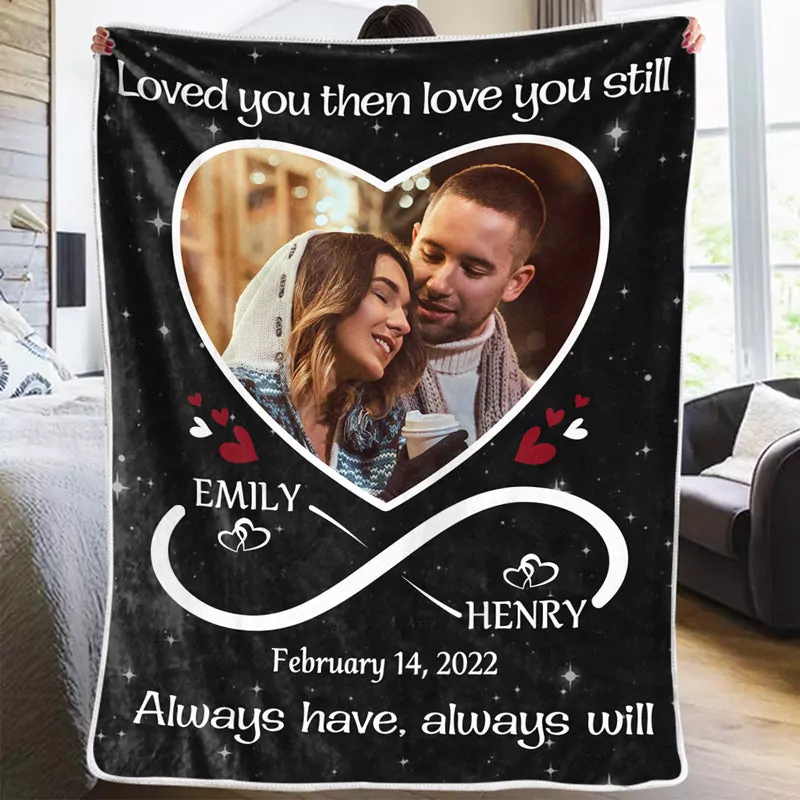 custom photo love you still couple personalized custom blanket chr blanket