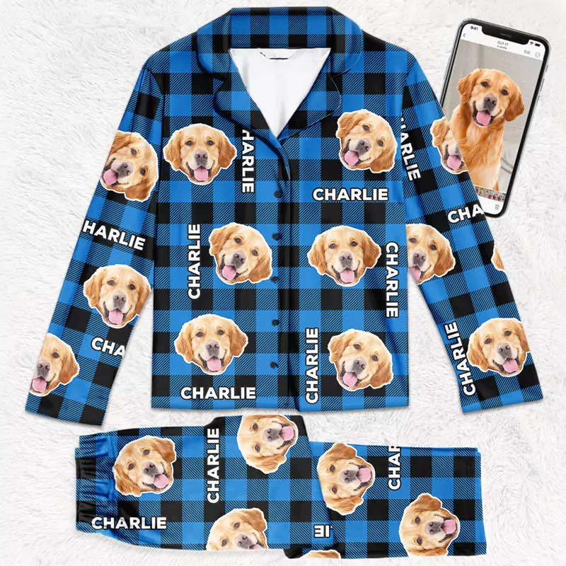 custom photo may your days be furry bright dog cat personalized pajamas 2