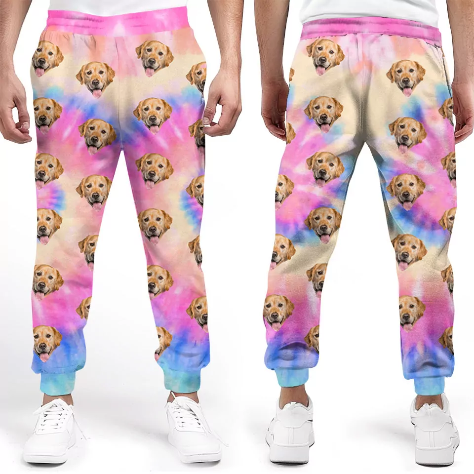 custom photo my dog thinks i m cool dog cat personalized custom un sweatpants
