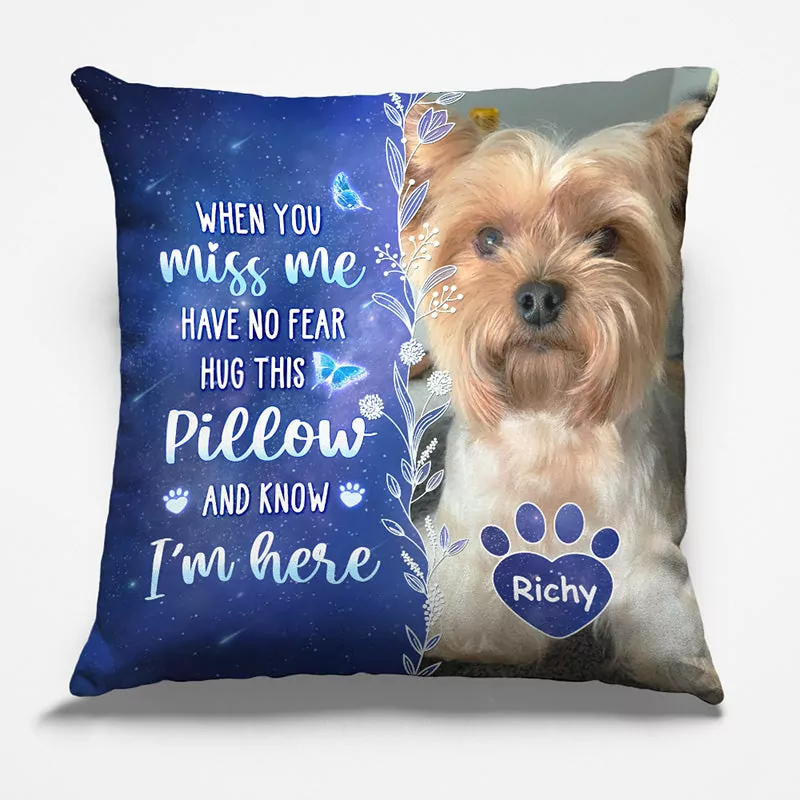 custom photo my love for you is always here memorial personalized cu pillow