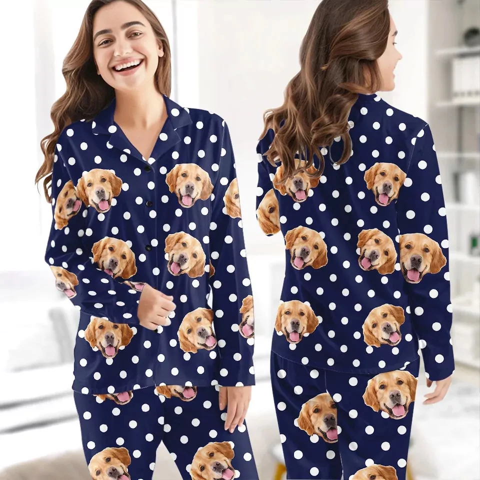 custom photo nothing says pet love like wearing their faces on your pa pajamas 3