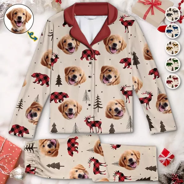 custom photo nothing says pet love like wearing their faces on your pa pajamas 3